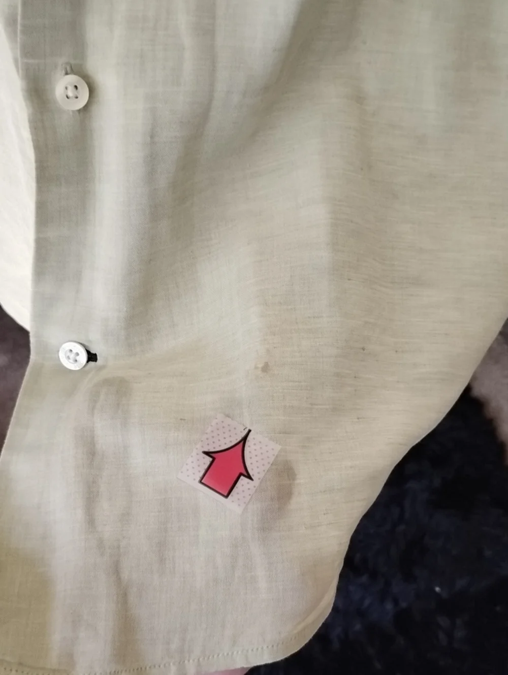 Banana Republic Italian Linen Cotton Sage Button-Up Shirt